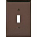 Cooper Wiring Eaton Wiring Devices Wallplate, 4-7/8 in L, 3-1/8 in W, 1 -Gang, Polycarbonate, Black, High-Gloss PJ1BK